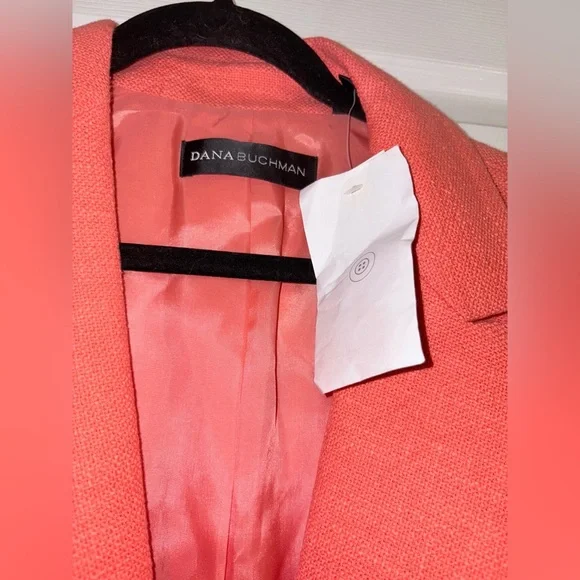 Dana Buchman Coral Textured Blazer NWT Size 12